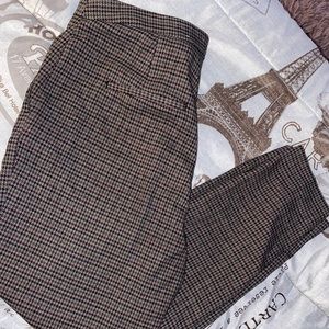 H&M “checker” pattern, fitted slacks (skinny fit)